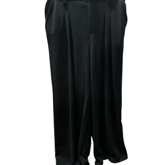 HALARA Elegant Black Wide-Leg Pants - Picture 2 of 6